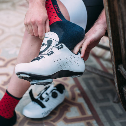 Rivelo | Mennock Cycling Shoes (White/Black)