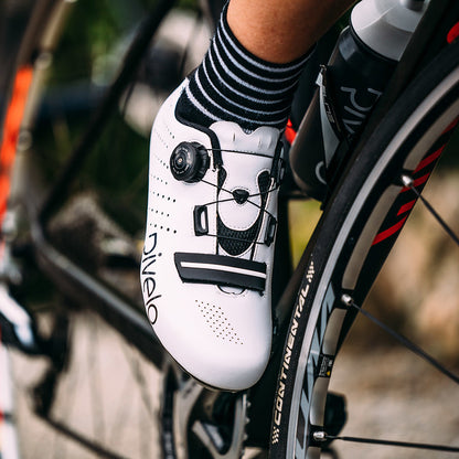 Rivelo | Mennock Cycling Shoes (White/Black)