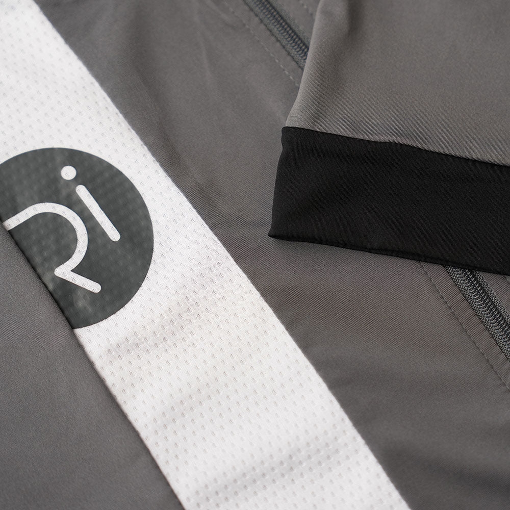 Rivelo | Mens Newlands Jersey (Charcoal Grey/White)