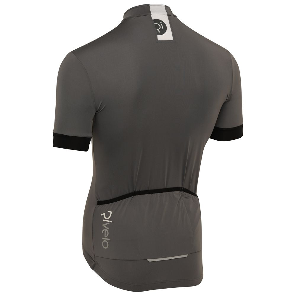 Rivelo | Mens Newlands Jersey (Charcoal Grey/White)