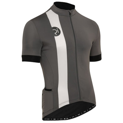 Rivelo | Mens Newlands Jersey (Charcoal Grey/White)