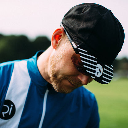 Blissford Cycling Cap (Black/Teal)