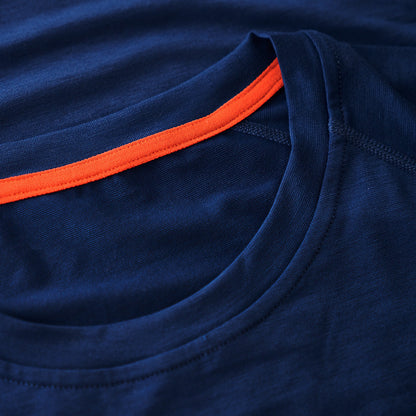 Mens Cresswell Merino Blend Tee (Navy)