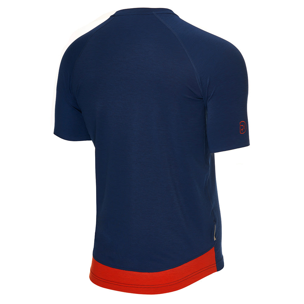 Mens Cresswell Merino Blend Tee (Navy)