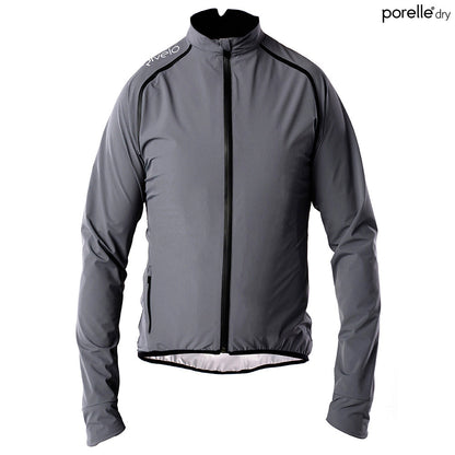 Rivelo | Mens Langcliffe High Performance Rain Jacket (Charcoal)