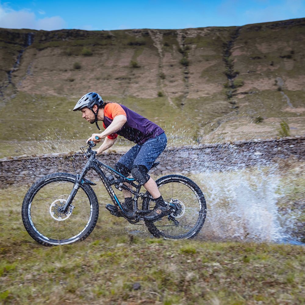 Orange downhill clearance mountain bike