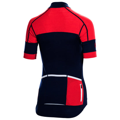 Rivelo | Womens Applecross Merino Blend Jersey (Navy/Red)