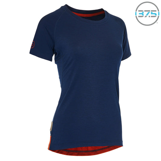 Rivelo | Womens Cresswell Merino Blend Tee (Navy)