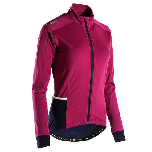 Rivelo | Womens Frensham Thermal Long Sleeve Jersey (Magenta/Navy)