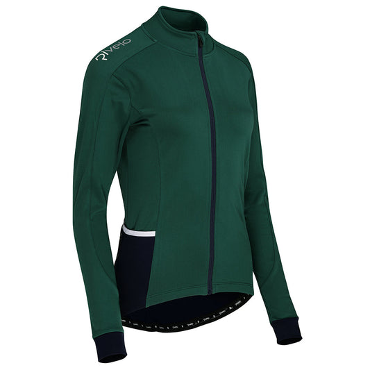 Rivelo | Womens Frensham Thermal Long Sleeve Jersey (Racing Green/Navy)