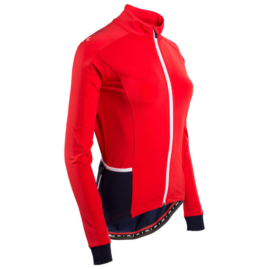 Rivelo | Womens Frensham Thermal Long Sleeve Jersey (Red/Navy)