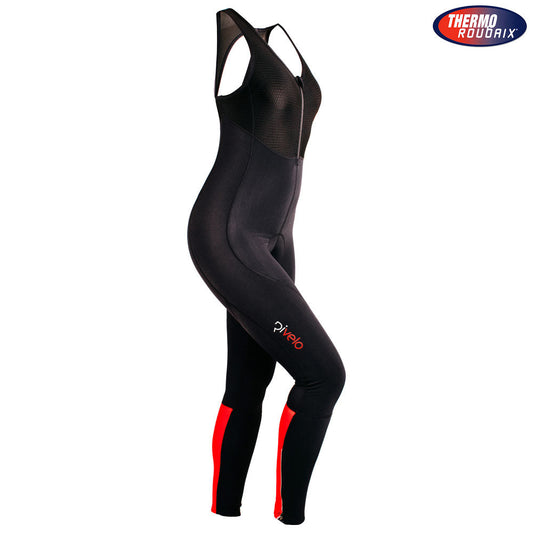 Rivelo | Womens Monsal Thermal Bib Tights (Black/Red)