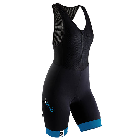 Rivelo | Womens Tideswell Bib Shorts (Black/Teal)