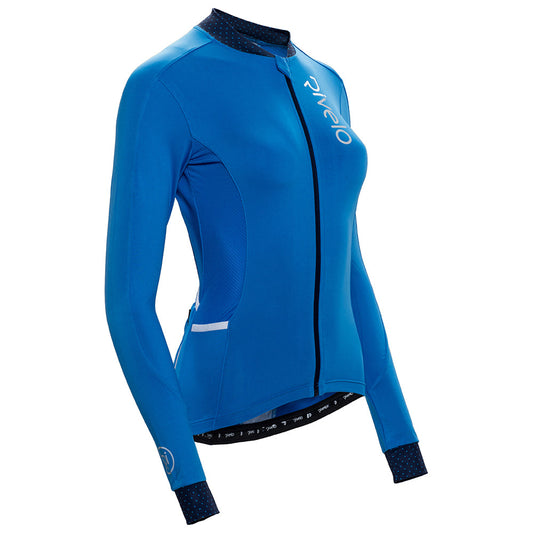 Rivelo | Womens Woodvale Light Long Sleeve Jersey (Cobalt/Navy)